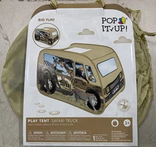 Pop It Up: Safari Truck Tent - Pop-Up Playhouse, Wildlife Animal, 3+