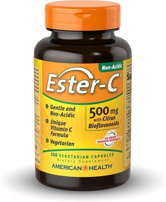 American Health Ester-C 500 mg with Citrus Bioflavonoids - 120 Vegetarian Capsul