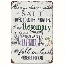 1pc Practical Magic Inspiration Wall Plaque Tin Metal Signs Witch Wall Plaque Wi