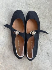 Women's Size 6.5 Ballerina Ballet Flats Black