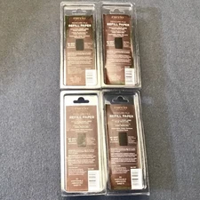 4 packs, 50 sheets Cuccio Naturale Pedicure File Refill Paper 80 Grit Black 50