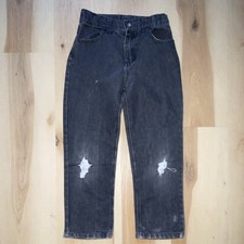 Ecko Unltd Boys Straight Dark Gray Denim Jeans Size 7 Regular Fit