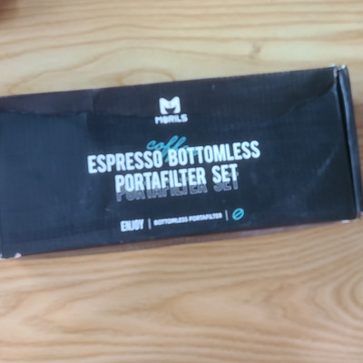 MHW-3BOMBER Bottomless 51mm Portafilter Set, Black Matte Stainless, E61
