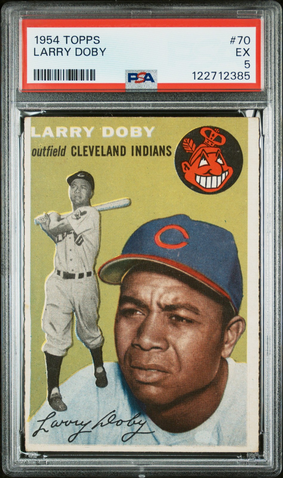 1954 TOPPS #70 LARRY DOBY PSA 5