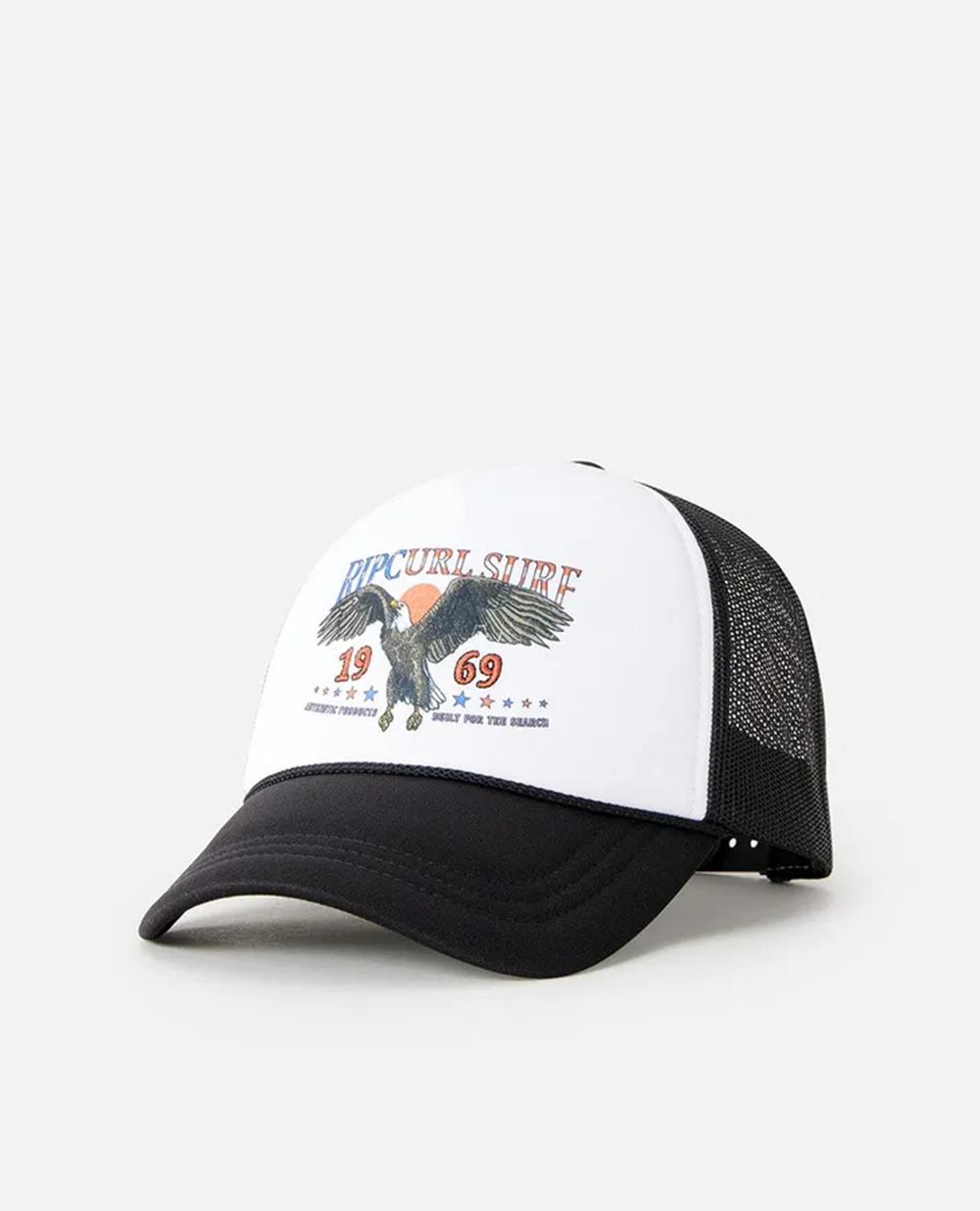 Rip Curl 4th of July Trucker Womens Black White Snapback