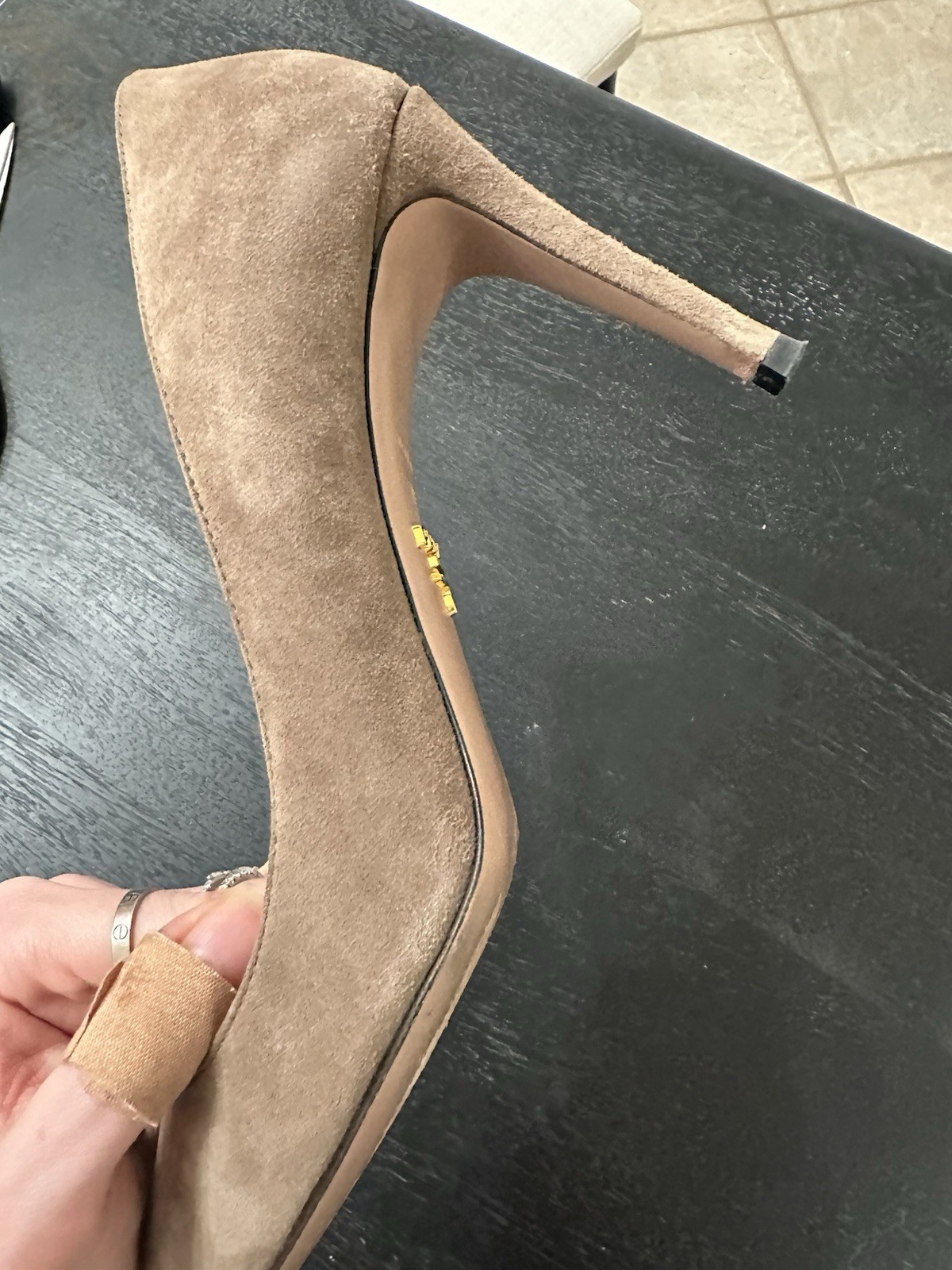 Authentic Prada Brown Suede Pointed Toe Pumps Hee… - image 11