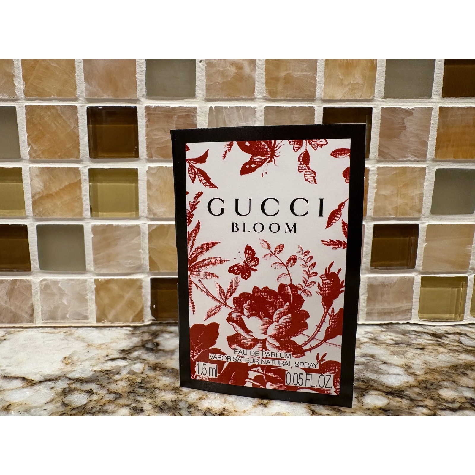 Gucci Bloom Eau de Parfum Perfume Sample 1.5mL Spray Carded
