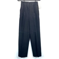 Vintage 80/90s Carlisle/Sport 100 Silk Women's 6 Black Trousers Pants Lined NWT