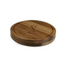 Toscana Monogram Initials V Personalized Acacia Circo Cheese Cutting Board & ...