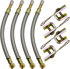 Flexible Hexagon Base Valve Stem Extensions, 4Pcs 7"/18 Size: 4 Pack 7/ 180 mm
