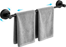 No Drill Suction Cup Towel Bar with Adjustable 14.6-24In
