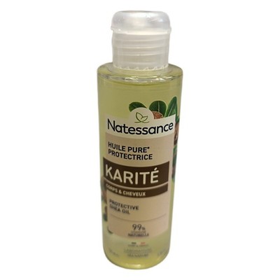 Natessance Nourishing and Restoring Shine To Hair Naturel Shea Oil, 100 ml