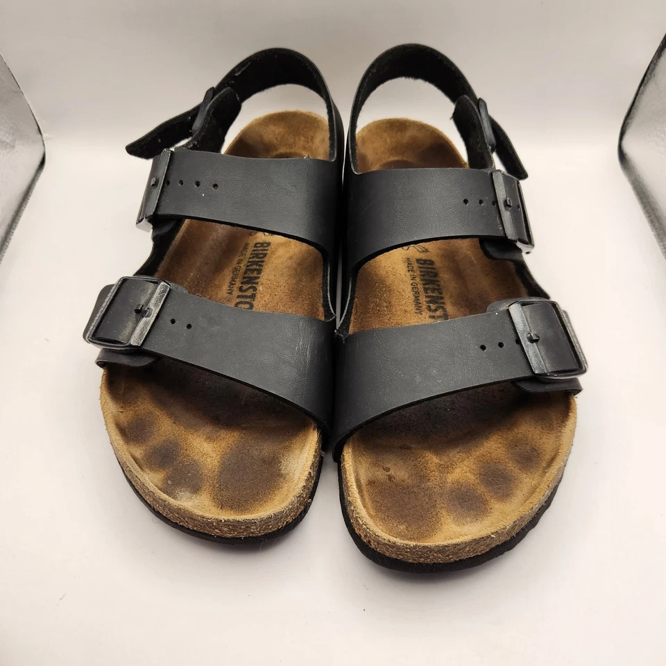 Birkenstock Milano Cuero Marrón 2 Correas con Correa de Tobillo EU 40 USM 7 ETC 9 Foto 3 de 4