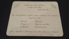 London Conservatoire of Music Business Card receipt with pair of QV stamps 1891