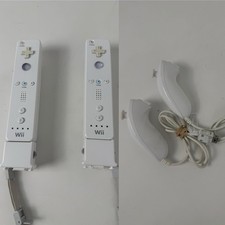 OEM Nintendo Wii Remote, MotionPlus  Nunchuk Controller Lot of 2