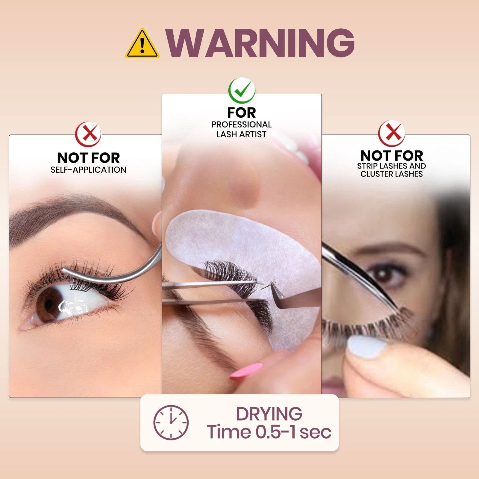 8-9 weeks - ORELY BEAUTY Eyelash Extension Glue Volume | Professional 5ml image 2