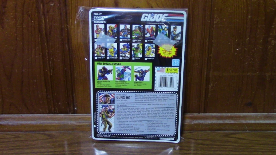 GI Joe Gung-Ho Marina de los Estados Unidos 1991 1992 Hasbro China Sin usar, en caja Nuevo Foto 3 de 4