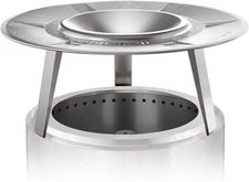 YEFU Fire Pit Heat Deflector for Solo Stove Bonfire 19.5", Portable 304 Stainles