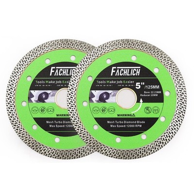 FACHLICH 125mm 2 pieces super thin diamond cutting disc for cutting porcelain stoneware