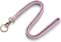 SchlüSselanhäNger SchlüSselband Baumwollschnur Lanyard Lila | Makramee-Stil Mit