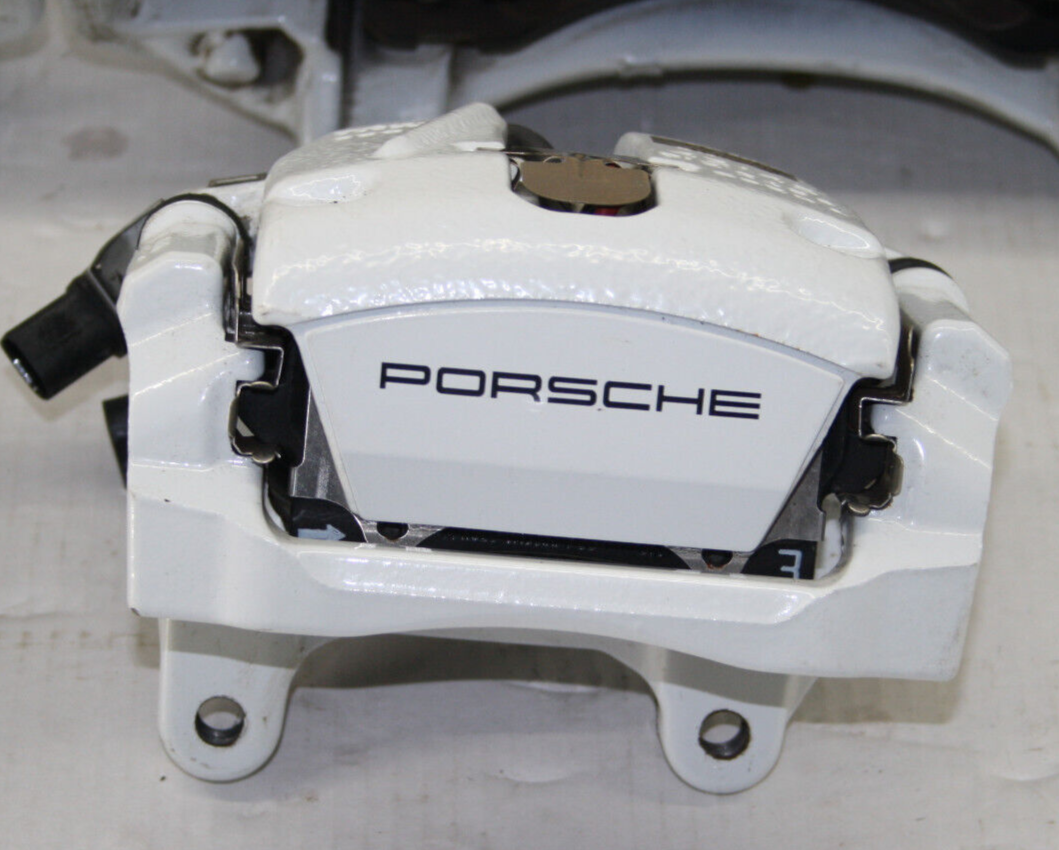 OEM PORSCHE MACAN GTS Brake Discs And Calipers Set white Ceramic Composit (PSCB) eBay