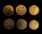 MEXICO Set Of 3 Coins 2x $1 1985 1987 $50 1985 Mexican Golden Eagle VG++