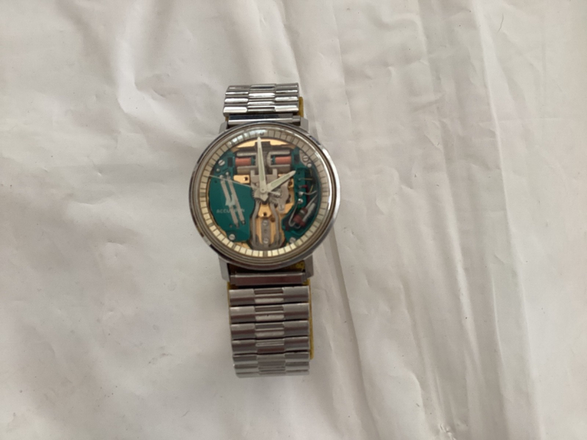 ACCUTRON by BULOVA 1973 Stainless Spaceview Men's WristWatch