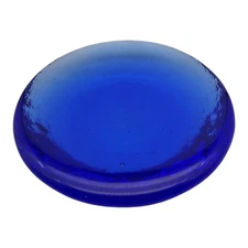 Fire & Light Recycled Art Glass Paperweight - 4" Cobalt Blue Candle Stand