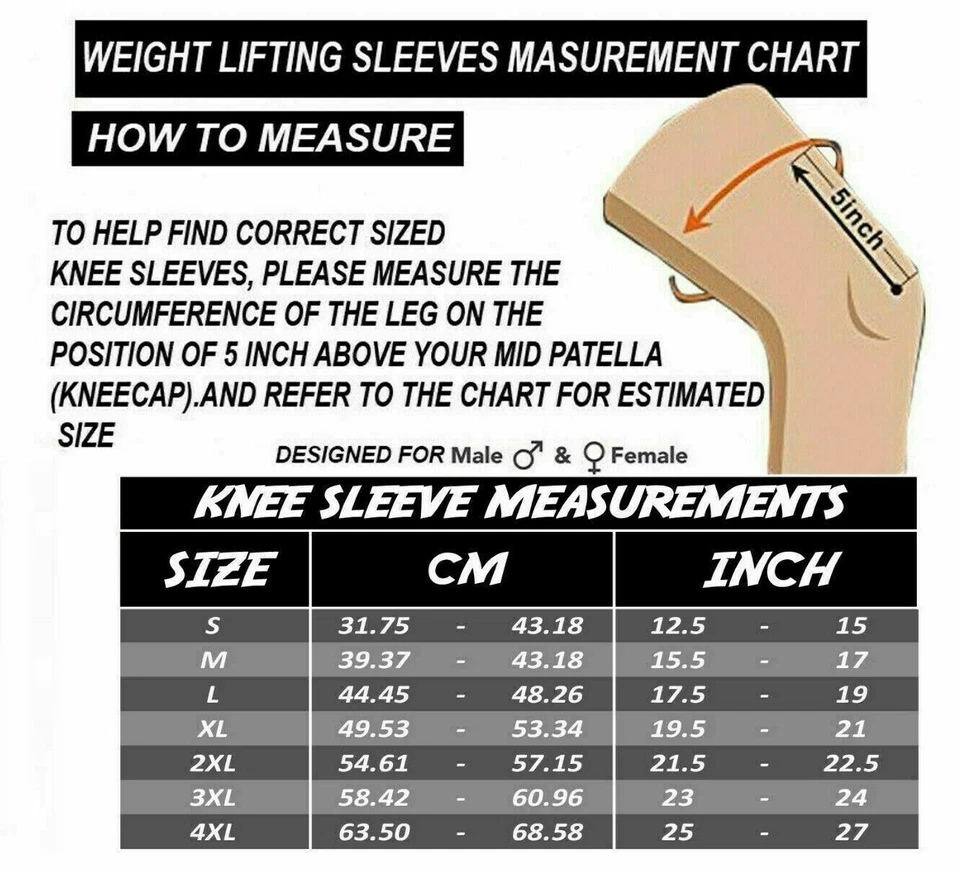 Knee Support Compression Sleeve Brace Corrector Arthritis Pain Relief Gym Patela - Image 2 of 4