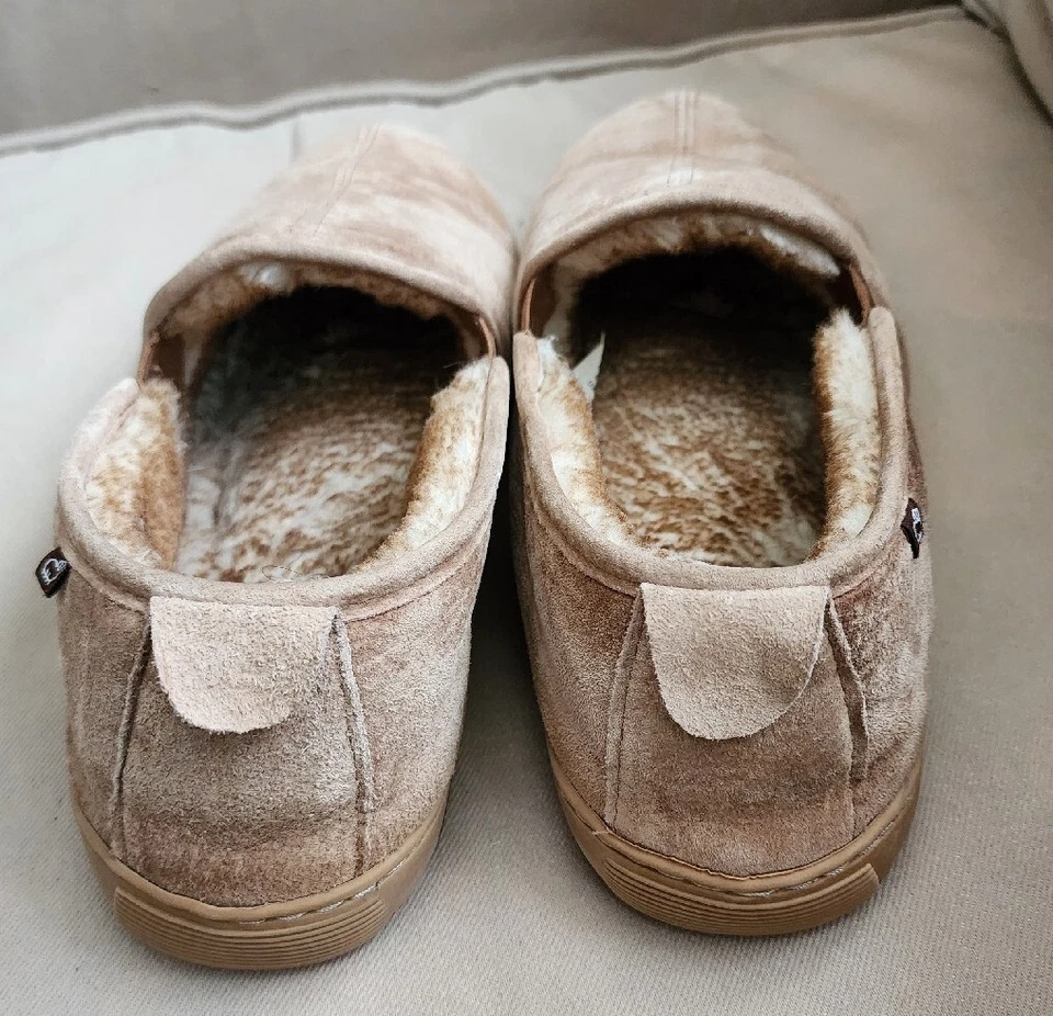 Zapatillas sin cordones talla 13 Lamo para hombre Romeo gamuza piel sintética castaño Foto 4 de 4