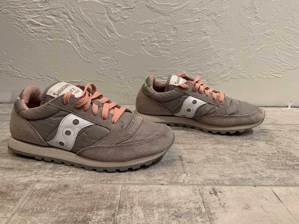 Saucony Jazz Low Pro Shoes Gray Pink Retro Sneakers S1866 260