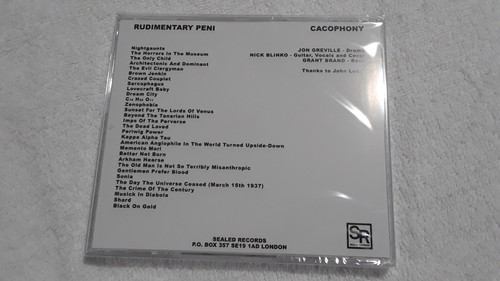 RUDIMENTARY PENI Cacophony CD UK anarcho punk Sealed Records Subhumans Crass - Picture 2 of 2