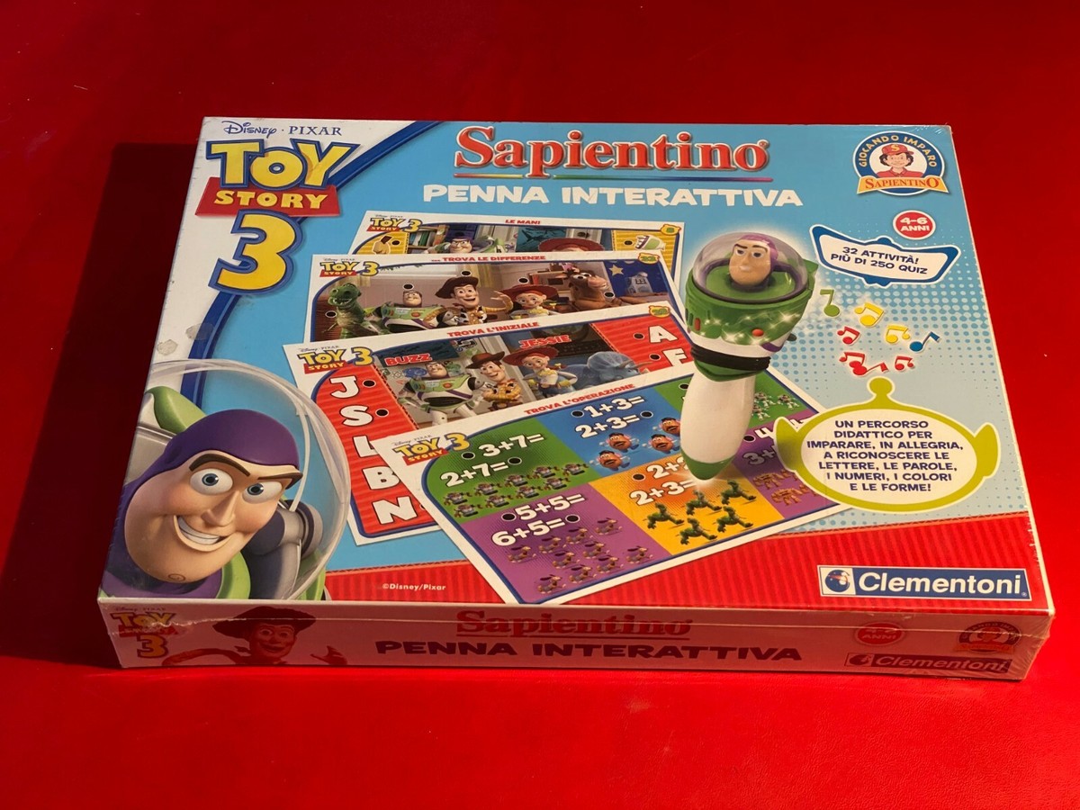 SAPIENTINO TOY STORY PENNA INTERATTIVA Clementoni GIOCO SOCIETA