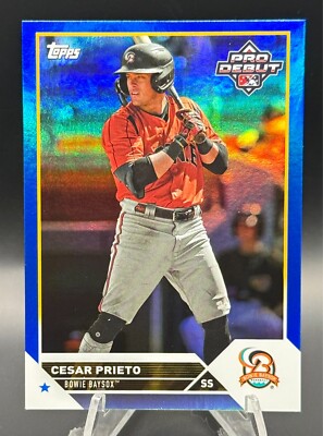 2023 Topps Pro Debut - Cesar Prieto Blue Foil /150 - Baltimore Orioles #PD-16