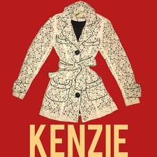 Gorg Creme Belted Floral Lace Overlay Kenzie Jacket Sz 2 Nordstrom New $98