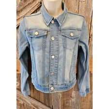 Joes jeans size small 8 youth jean jacket Halloween inspired painted back