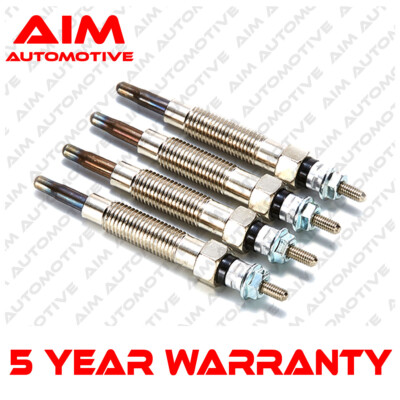 AIM 4x Diesel Heater Glow Plugs Fits Mitsubishi L200 L300 Challenger 2.5 D TD