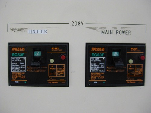 TEL Tokyo Electron Circuit Breaker Control Panel mit Fuji Electric EG53F EG52F - Bild 2 von 9
