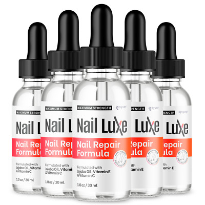 Nail Luxe Nail Repair Formula Drops Advanced Maximum Strength Formula (5 Pack)