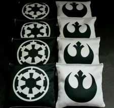 CUSTOM Star Wars Set of 8 ACA Regulation Rebel & Galactic Empire Logo
