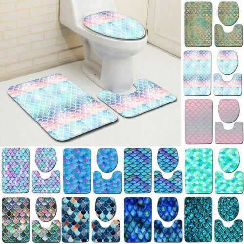 Rechteckige Badvorleger, Set