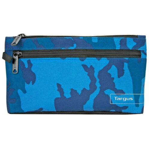  Estuche lápiz de camuflaje ejército de combate para escuela universidad bolsa con cremallera azul - Imagen 1 de 6