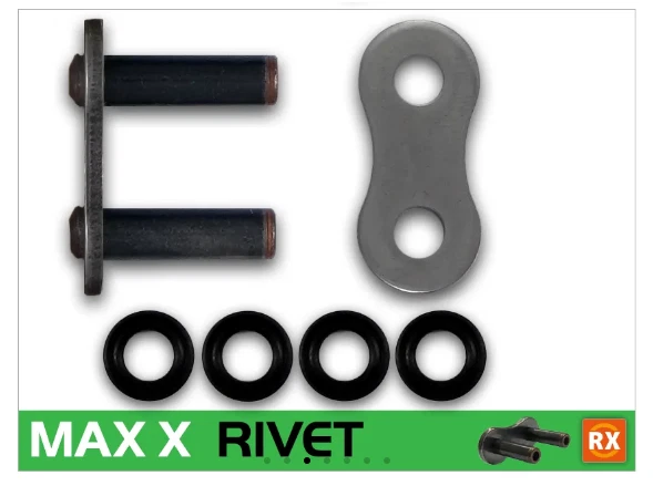 Yamaha YZF-R3 2015-2023 RK MAX-X RX-Ring 150 cadena de eslabones - 520 natural Foto 3 de 4