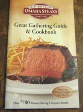 2009 Omaha Steaks Great Gathering Guide and Cookbook Booklet