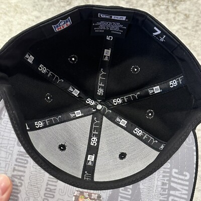 New Era Seattle Seahawks 7 1/8 59Fifty Fitted Black Grey Inspire