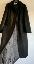 Ewm Black Long Sleeves Winter Coat Outerwear Overcoat Size:14