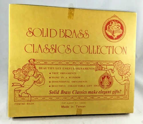 Ottone Solido Ornamenti Natale Dimensionali Collezioni Classiche Scatola di 6 Nuovi - Foto 3 di 3