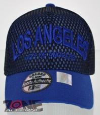 NEW MESH US LOS ANGELES CALIFORNIA STATE BALL CAP HAT BLUE