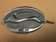 Chevy Impala Chrome Blue Rear Emblem 2000-2005 Genuine Oem Badge Gm Trunk Logo