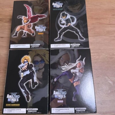 dear HEROINE シリーズ 5点セット My Hero Academia Figure Kaminari Denki Mirko Aizawa Hawks Set THE